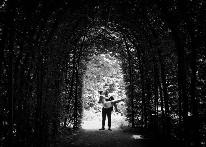 Authentischer Moment einer Hochzeit